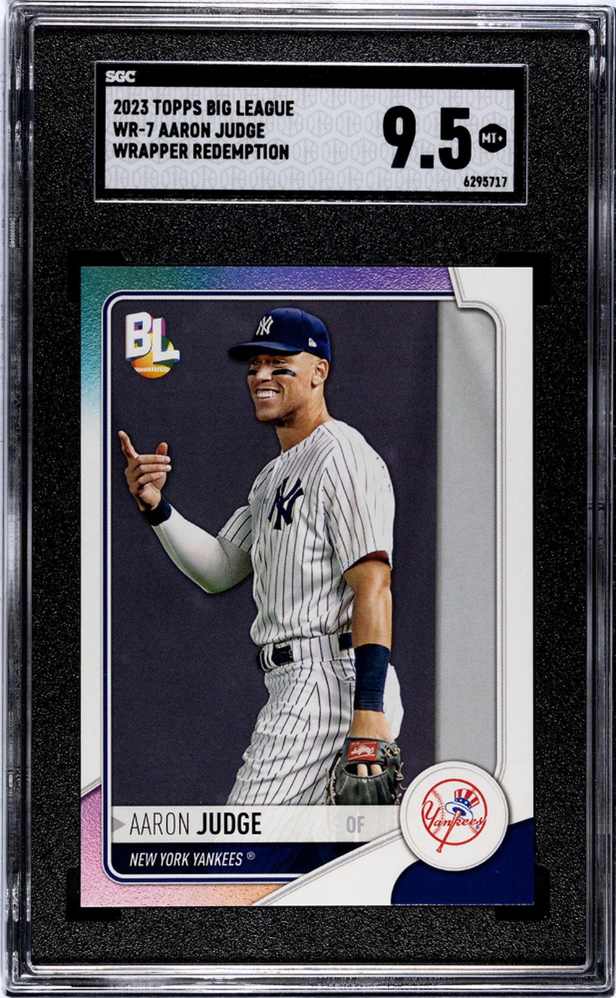 2023 Topps Big League #WR-7 Aaron Judge Wrapper Redemption SGC 9.5