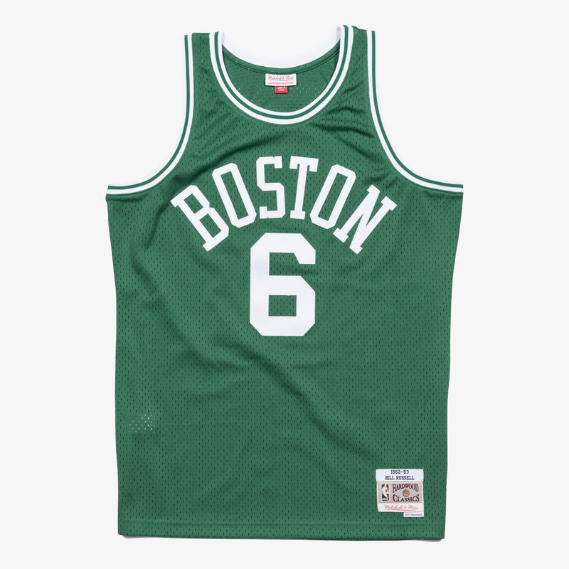 Mitchell & Ness Bill Russell Kelly Green Boston Celtics 1962/63 Swingman Jersey