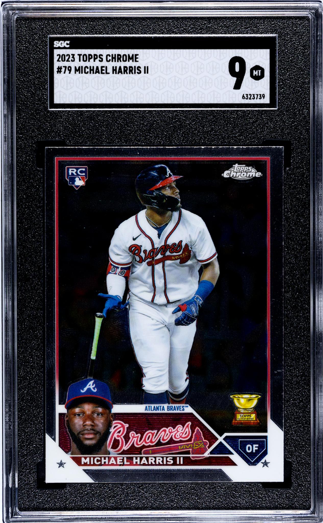 2023 Topps Chrome Michael Harris II #79 RC SGC 9