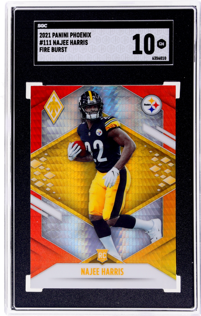 2021 Panini Phoenix Fire Burst Najee Harris #111 SGC 10