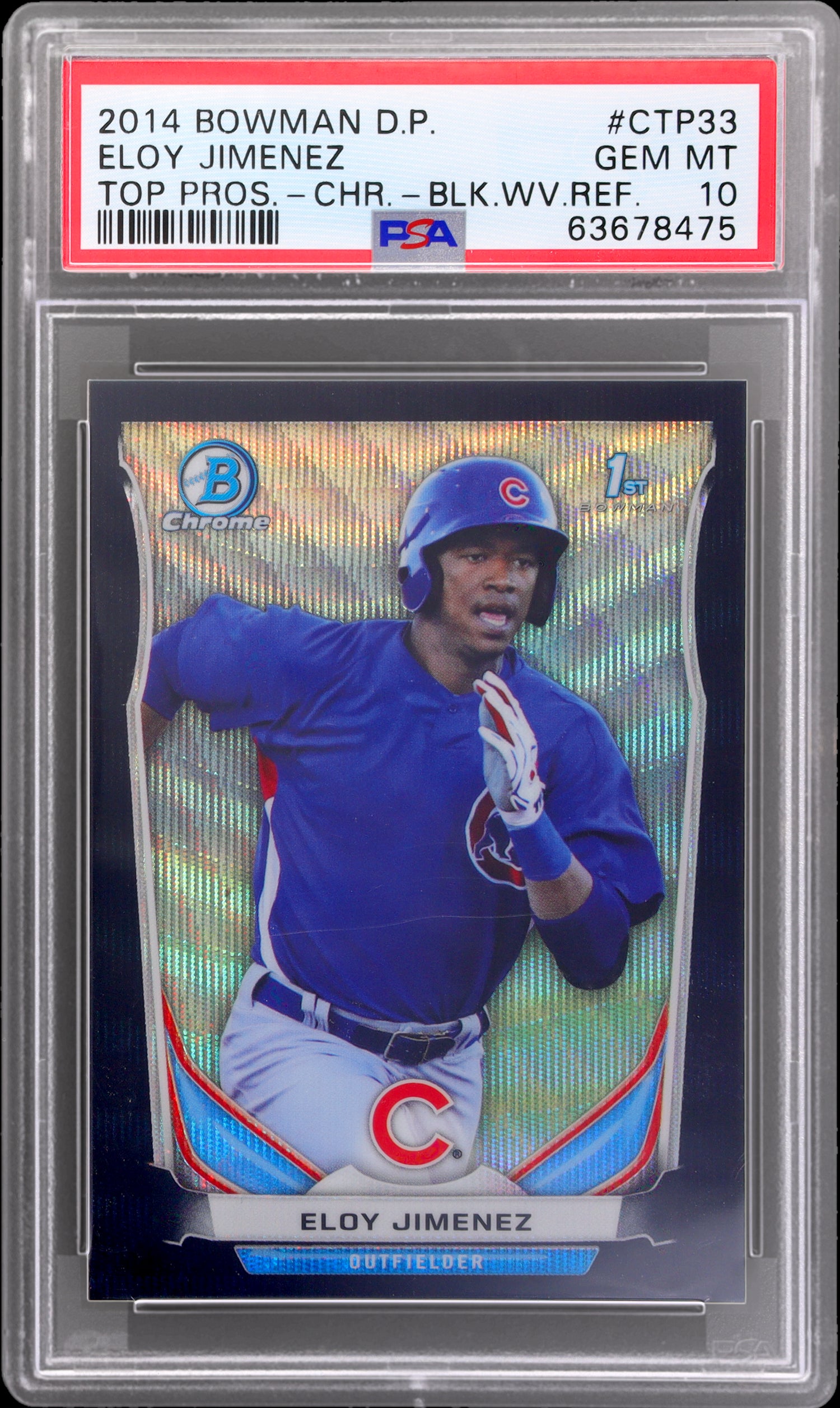 2014 Bowman Chrome Draft Picks Eloy Jimenez #CTP33 PSA 10 Refractor