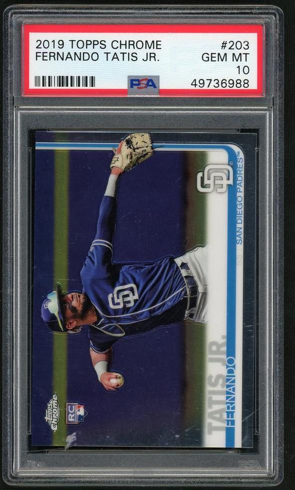 2019 Topps Chrome Fernando Tatis Jr. #203 PSA 10