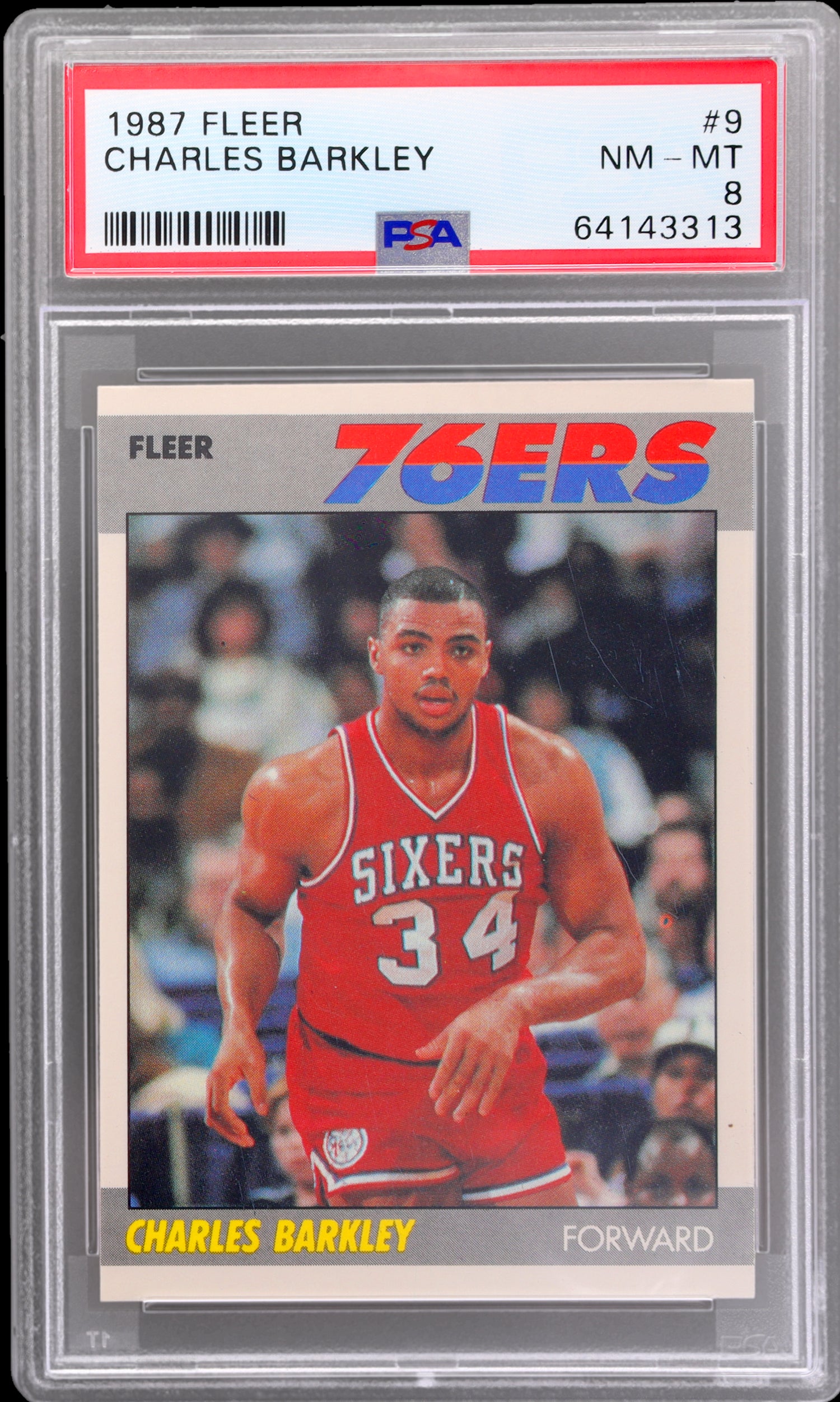 1987 Fleer Charles Barkley #9 PSA 8