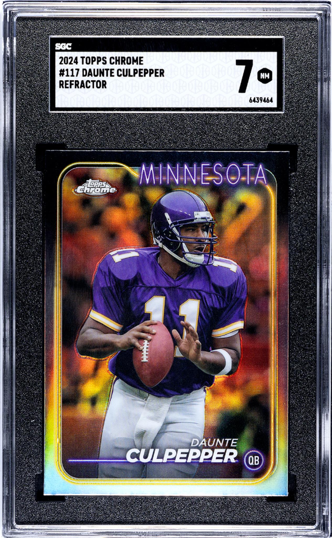 2024 Topps Chrome Refractor Daunte Culpepper #117 SGC 7