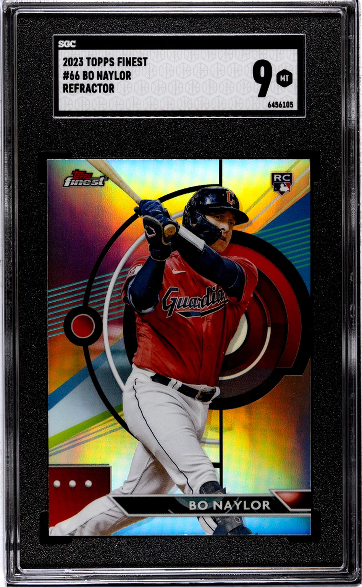 2023 Topps Finest #66 Bo Naylor Refractor Rookie SGC 9