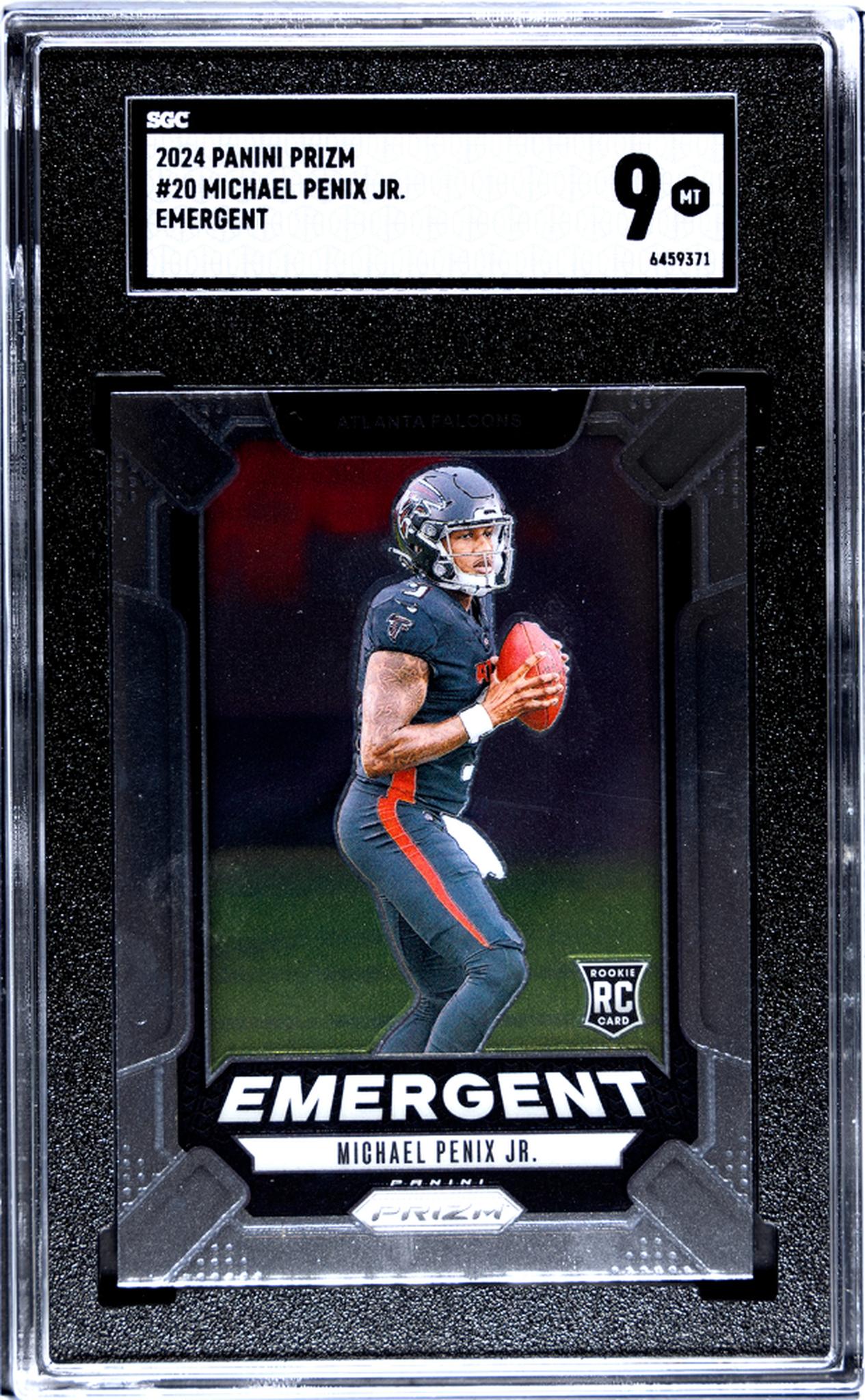 2024 Panini Prizm Emergent Michael Penix Jr. #20 RC SGC 9