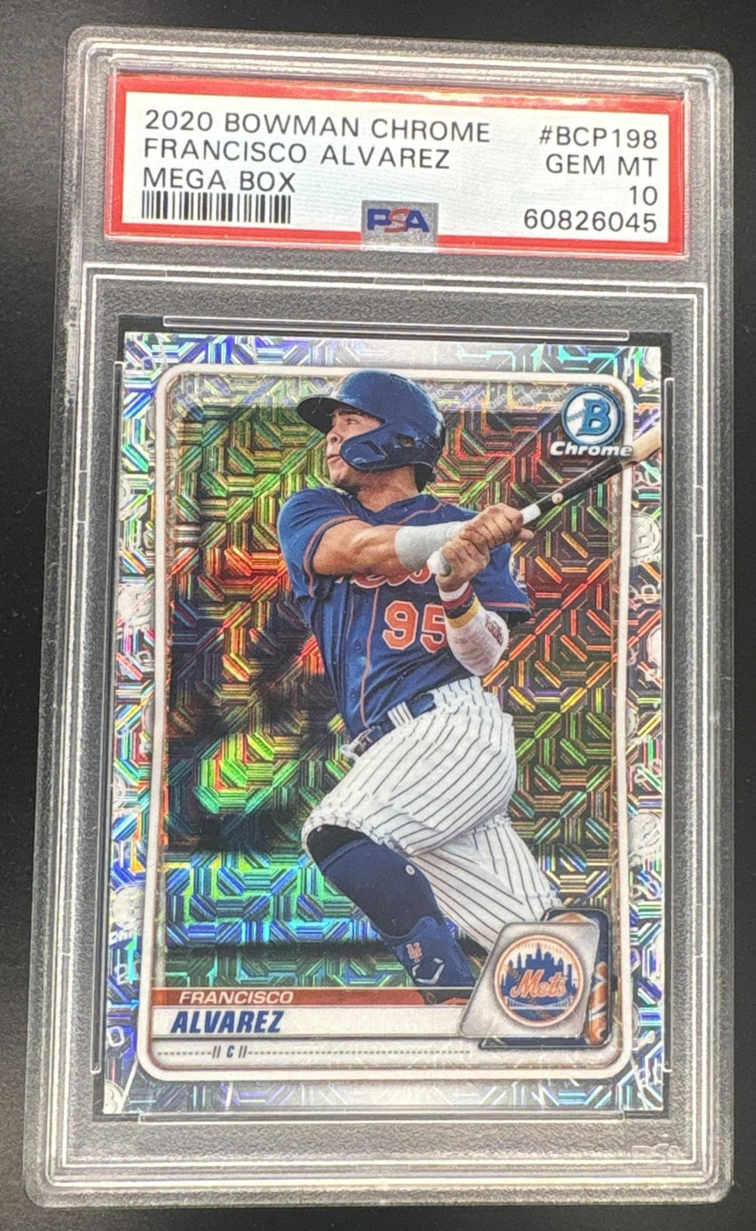 2020 Bowman Chrome Mega Box Prospects Refractor Francisco Alvarez #BCP198 PSA 10