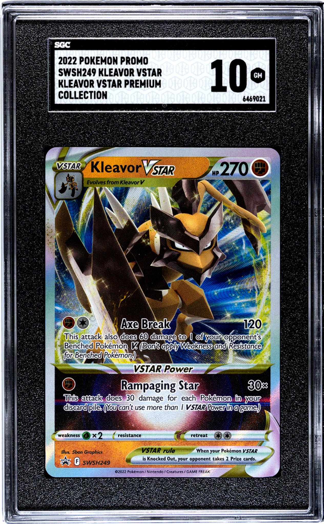 2022 Pokémon SWSH Promo Kleavor VSTAR #SWSH249 Holo SGC 10