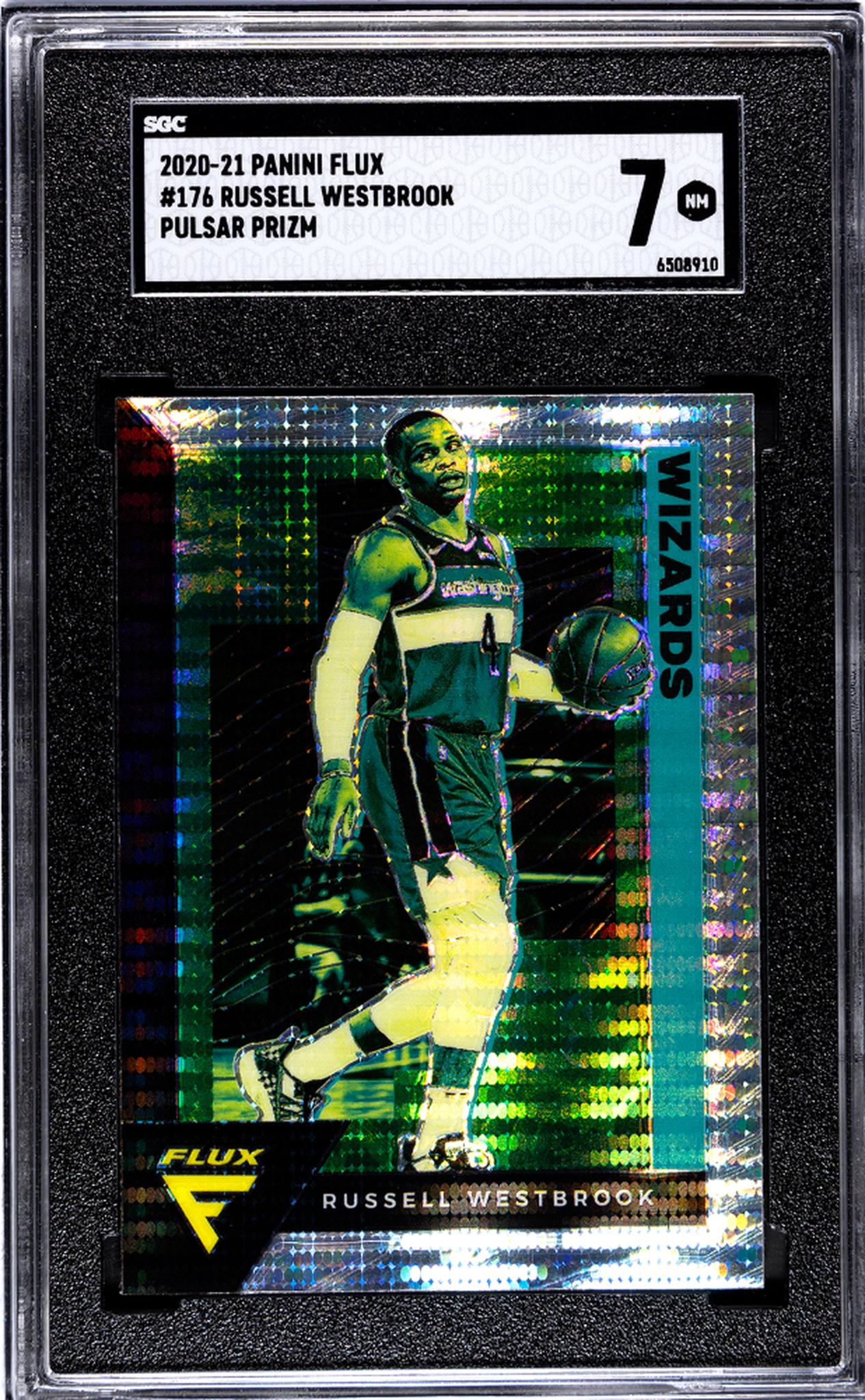 2020-21 Panini Flux Pulsar Prizm Russell Westbrook #176 SGC 7
