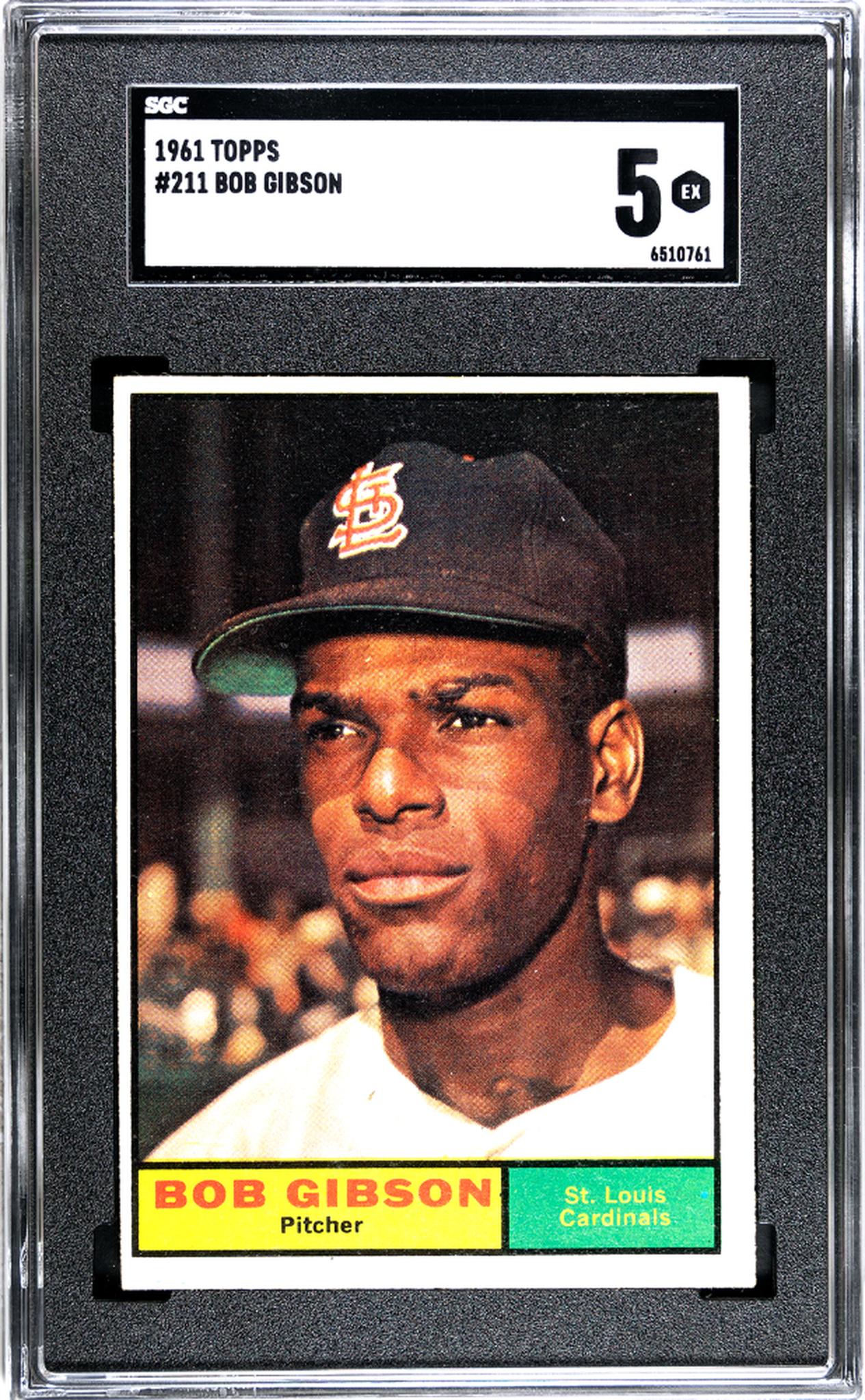 1961 Topps #211 Bob Gibson SGC 5