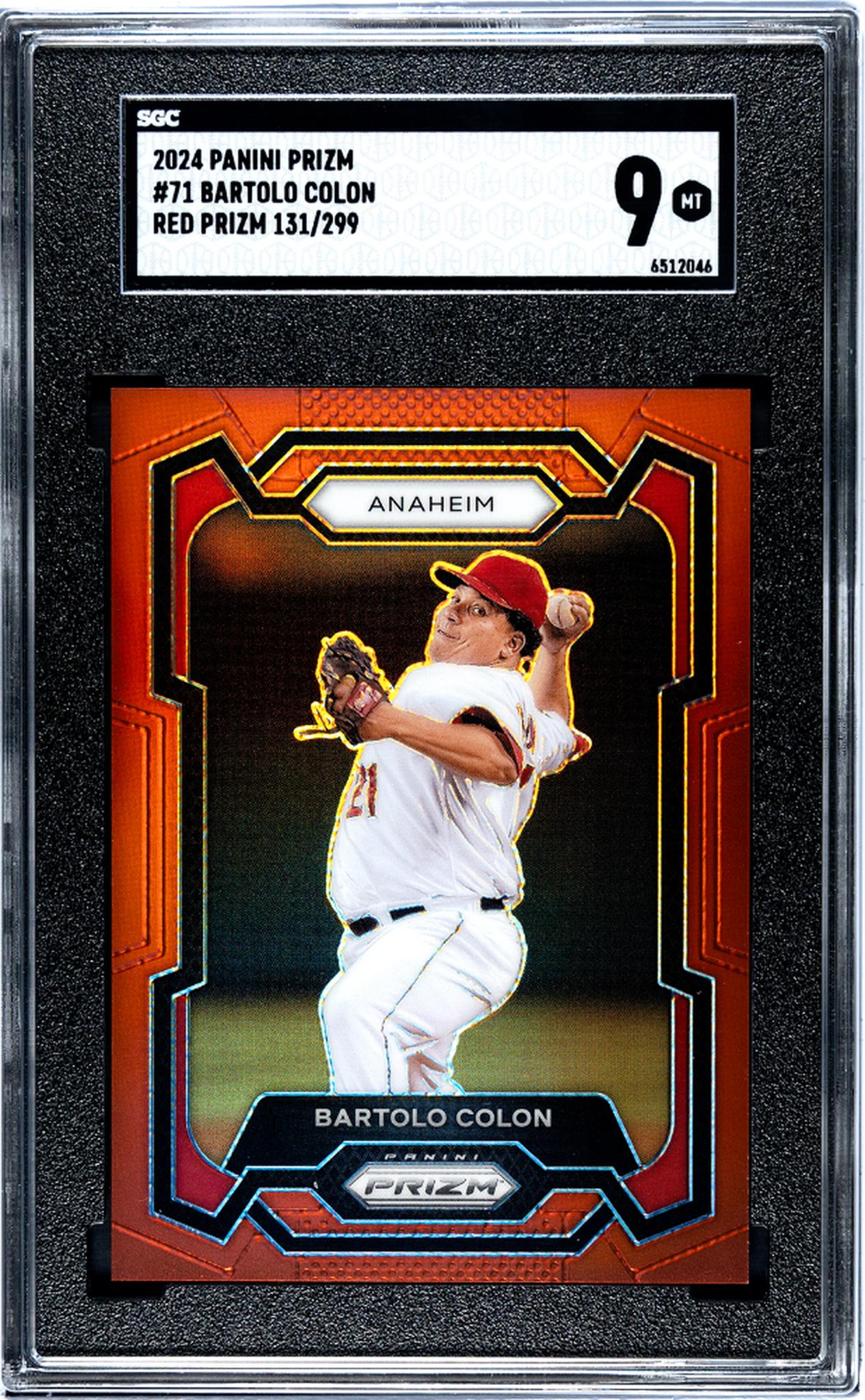 2024 Prizm #71 Bartolo Colon Red Prizm /299 SGC 9