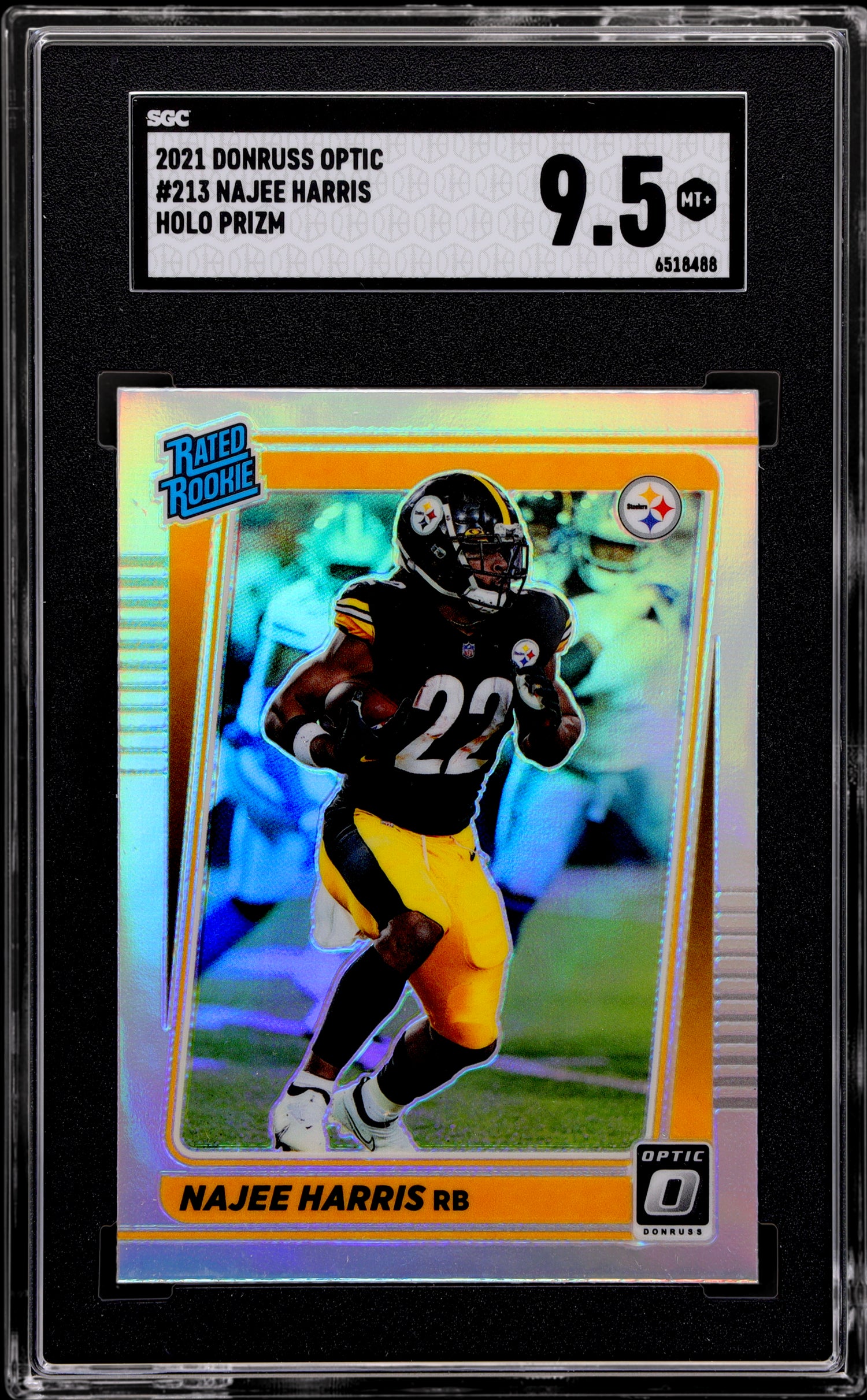 2021 Donruss Optic Holo Prizm Najee Harris #213 RC SGC 9.5
