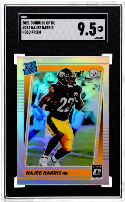 2021 Donruss Optic Najee Harris #213 Holo Prizm SGC 9.5