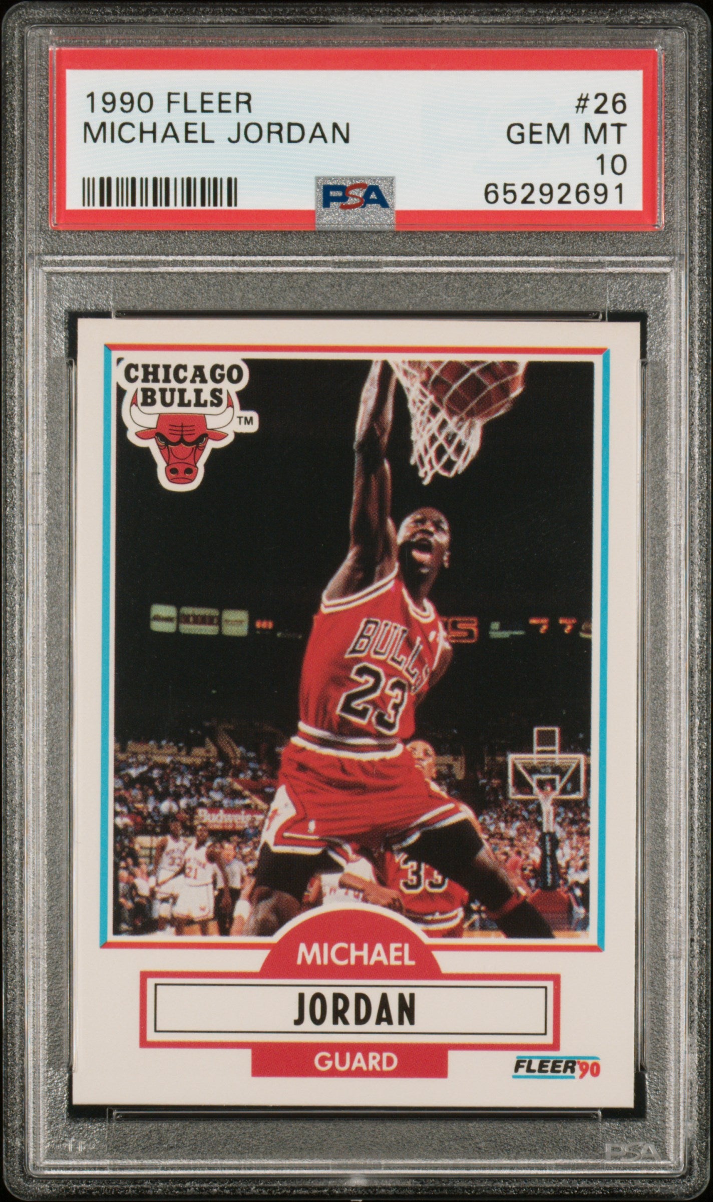 1990 Fleer Michael Jordan #26 PSA 10