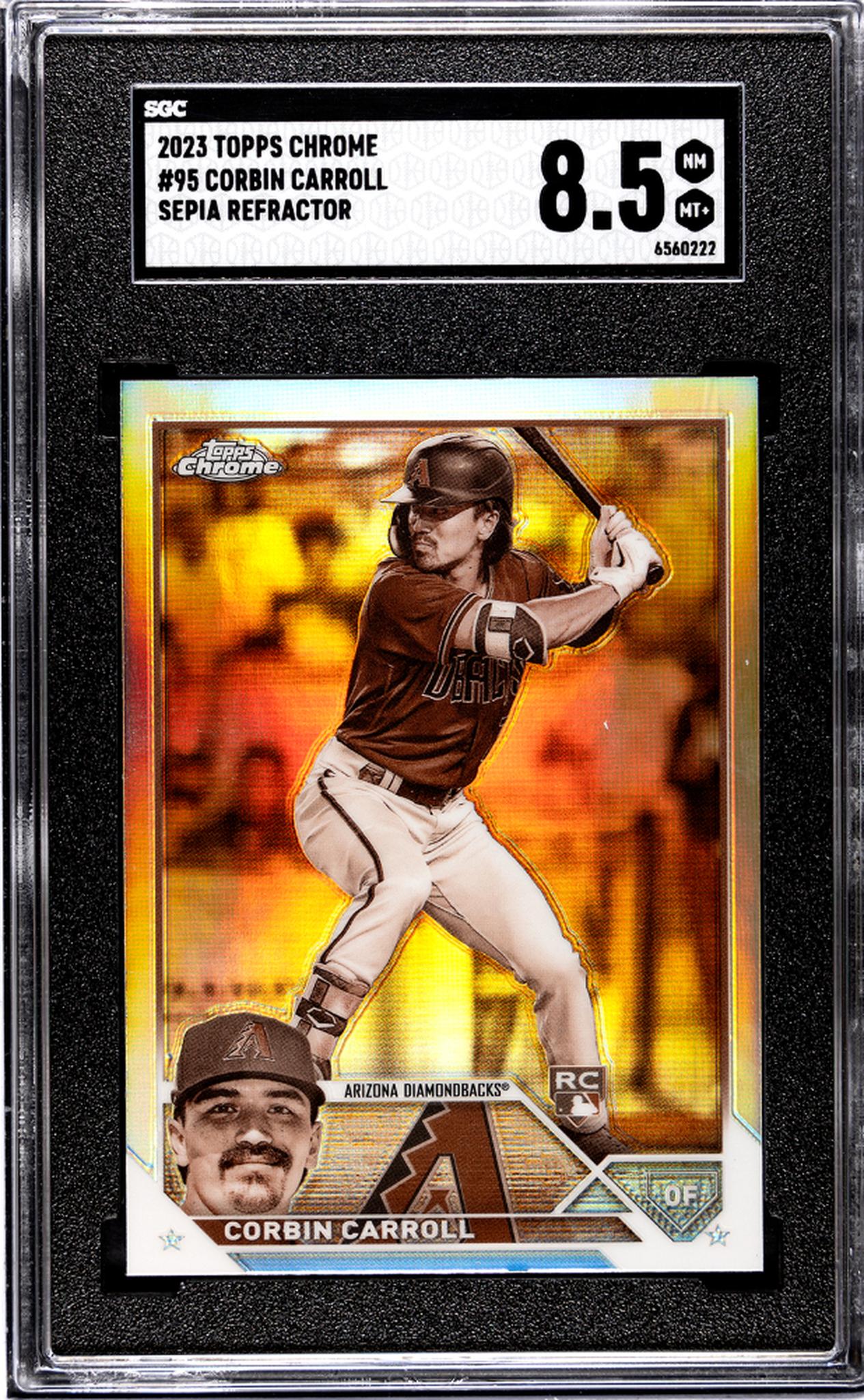 2023 Topps Chrome #95 Corbin Carroll Sepia Ref. SGC 8.5