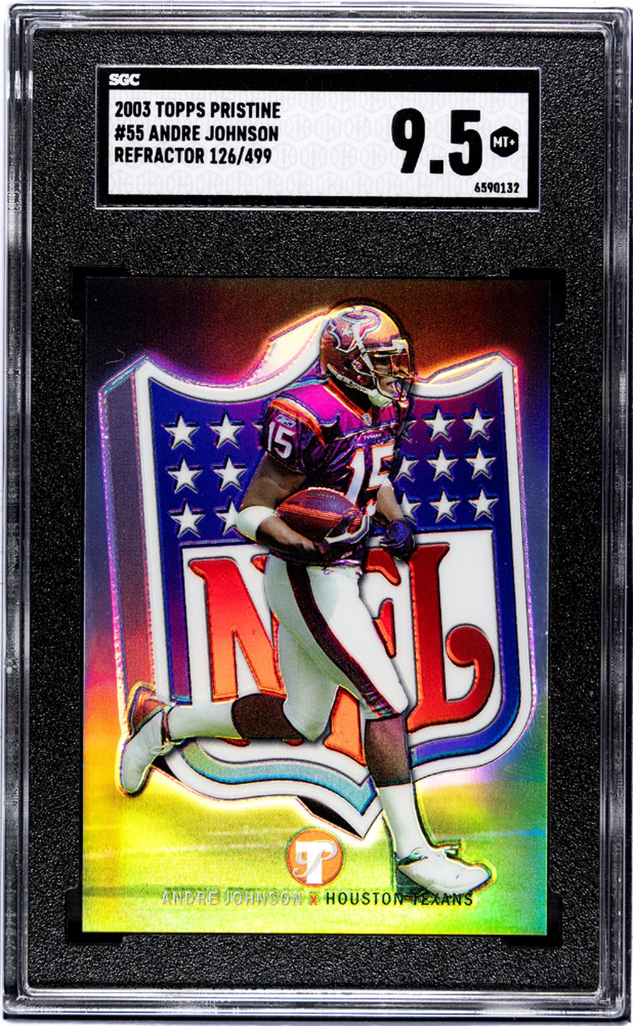 2003 Topps Pristine Refractor Andre Johnson #55 /499 SGC 9.5