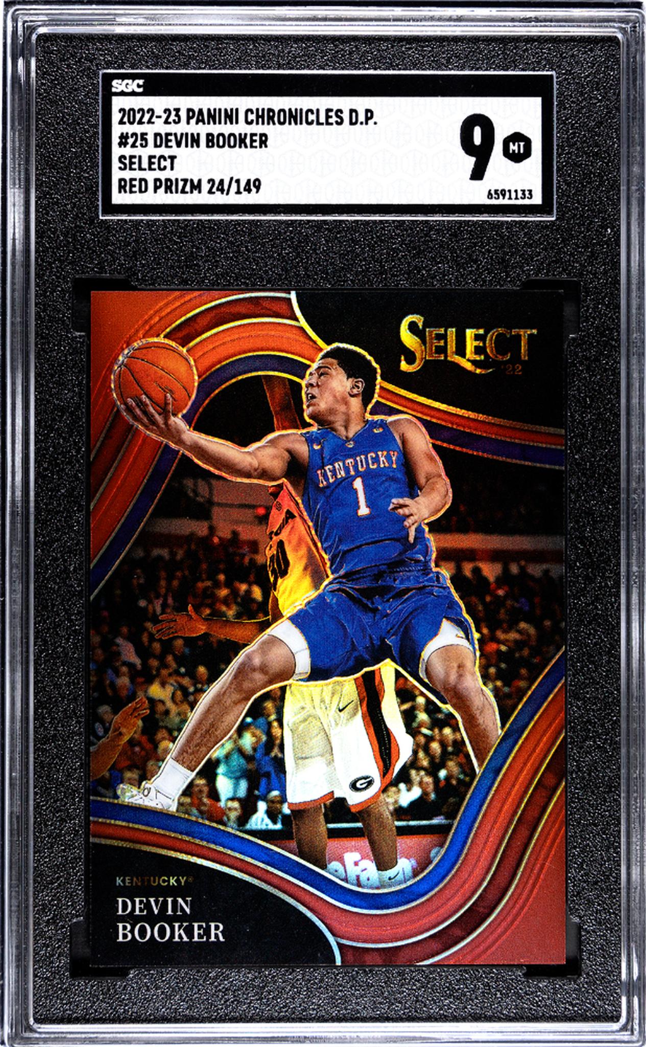 2022 Select #25 Devin Booker Chronicles Draft Picks /149 SGC 9