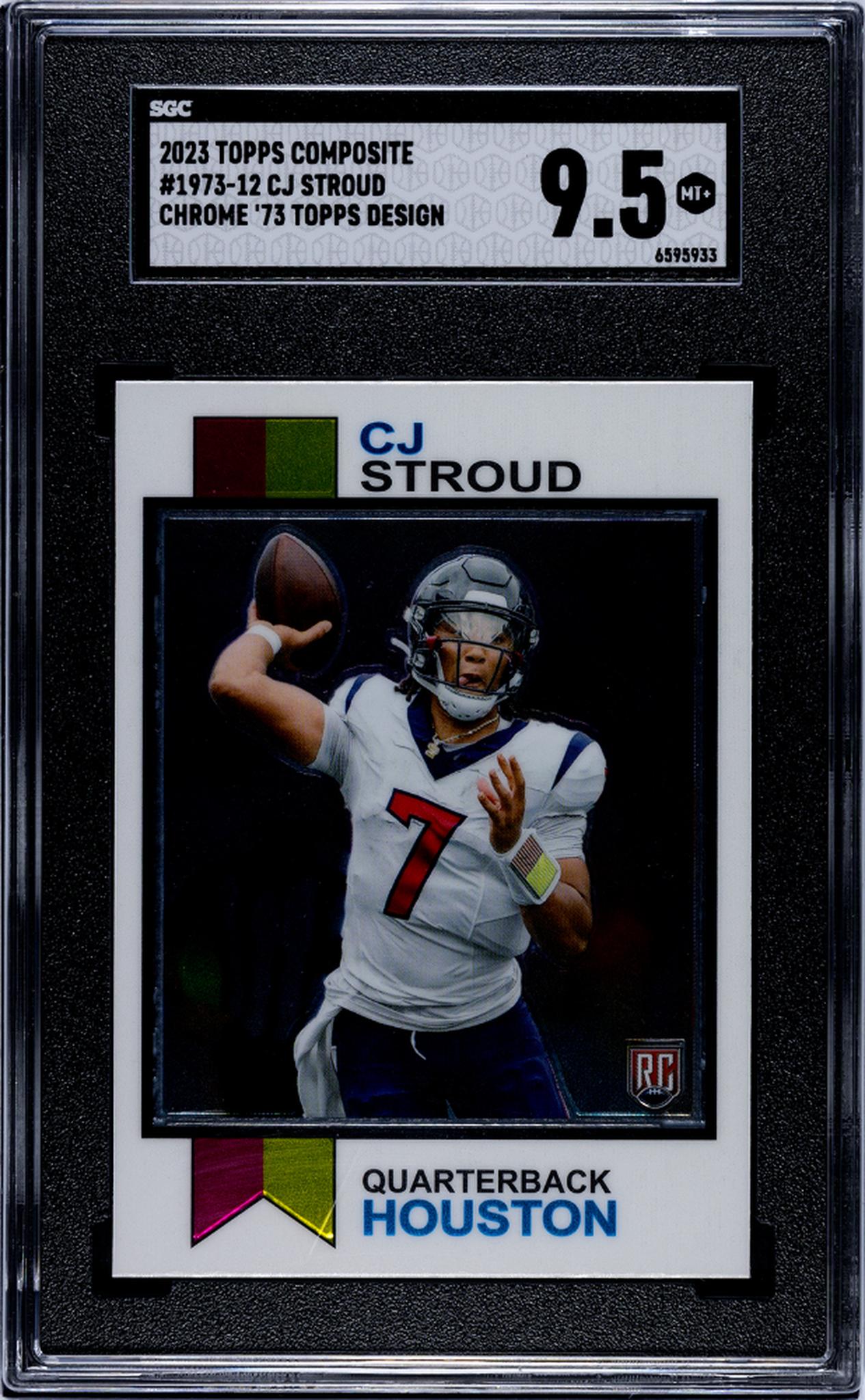 2023 Topps Composite #1973-12 Cj Stroud Chrome '73 Topps Design SGC 9.5