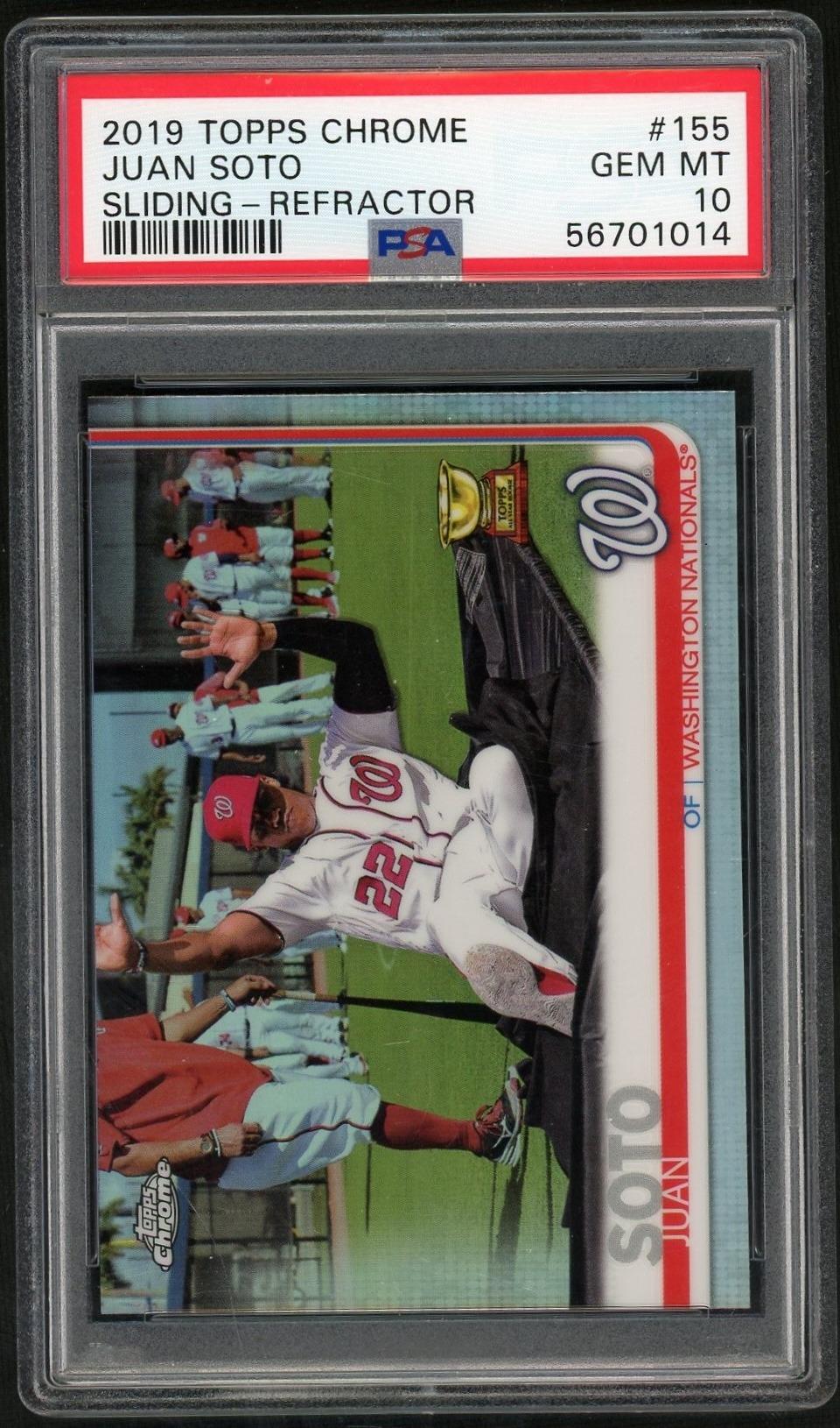 2019 Topps Chrome Photo Variation Refractor Juan Soto #155 PSA 10
