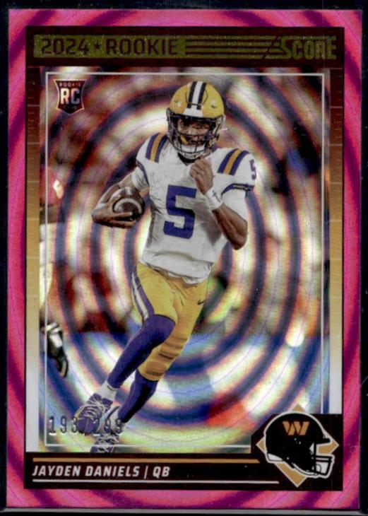 2024 Panini Score #302 Jayden Daniels Rookie /299 Washington Commanders