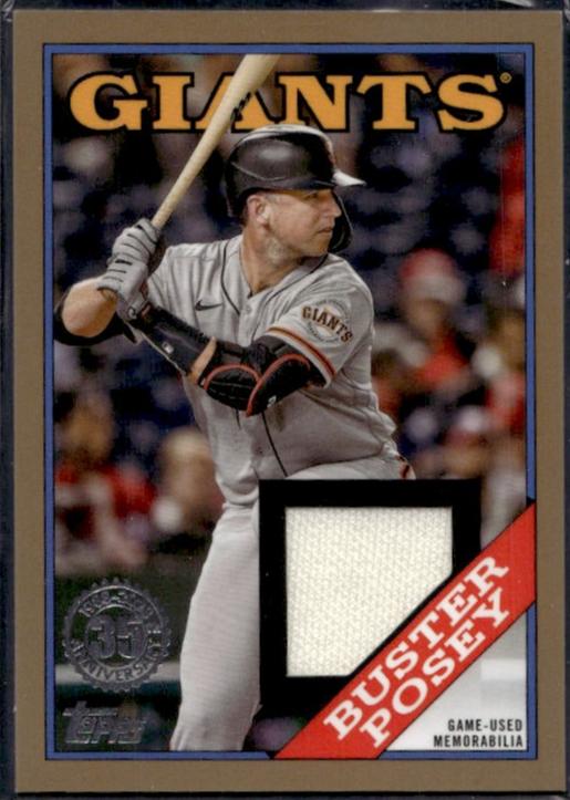 2023 Topps Buster Posey 1988 Topps Baseball /50 Relic