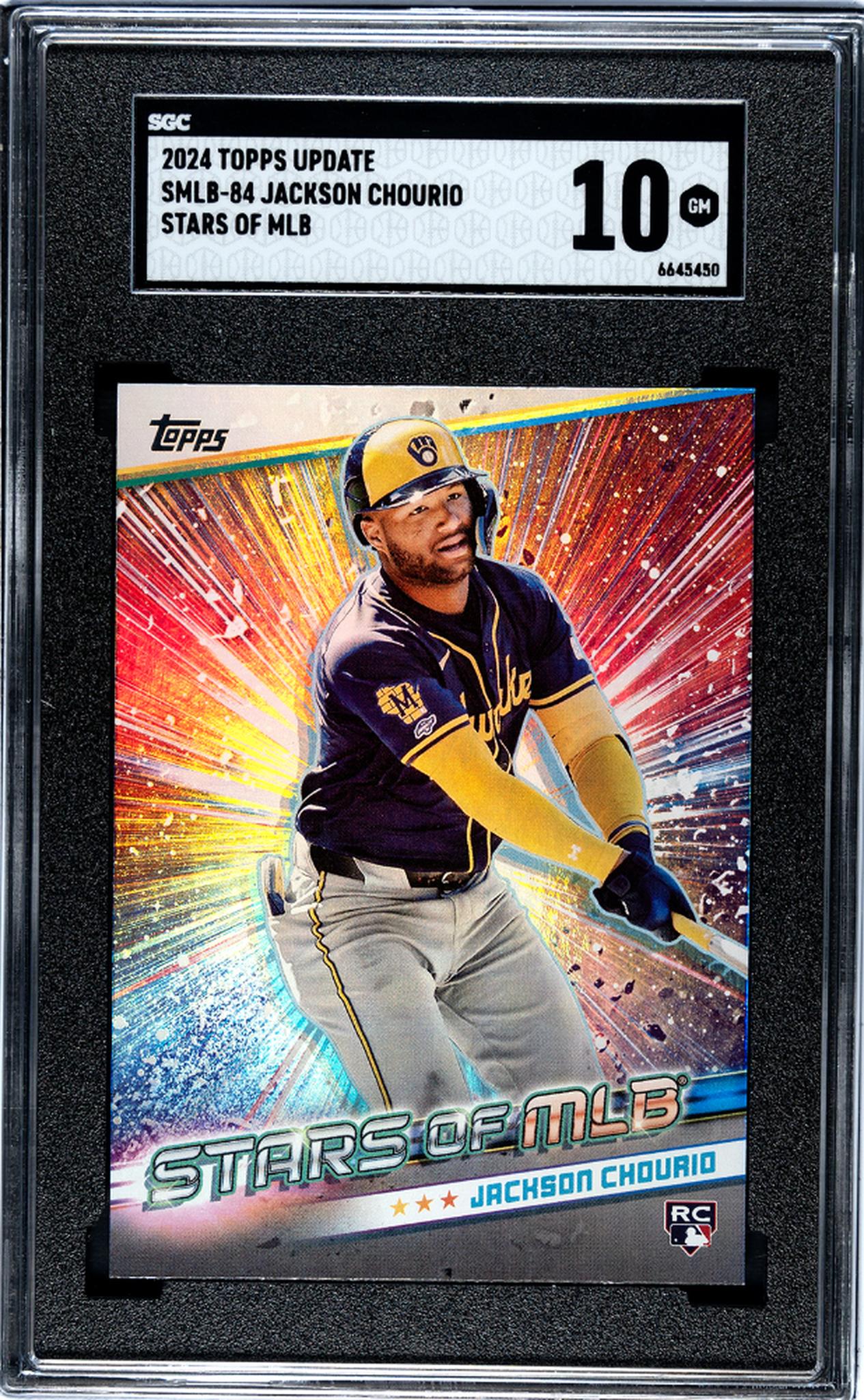 2024 Topps Update Stars of MLB Jackson Chourio #SMLB-84 RC SGC 10
