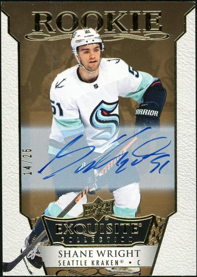 2022-23 Exquisite Rookie Collection Shane Wright Auto #ERS-SW /25