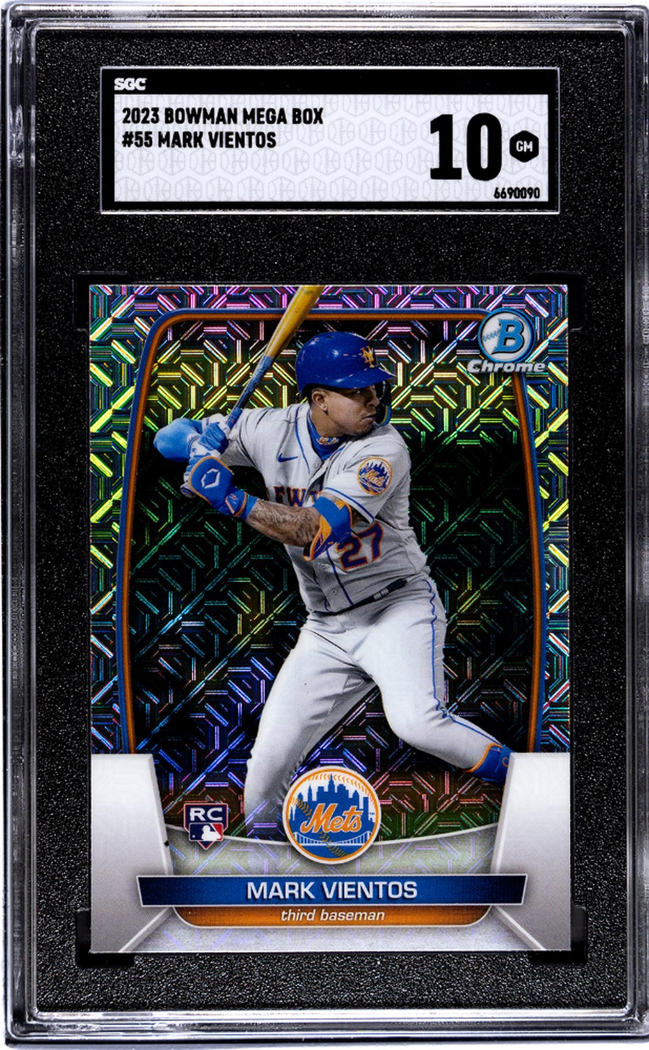 2023 Bowman Chrome #55 Mark Vientos Mega Box SGC 10
