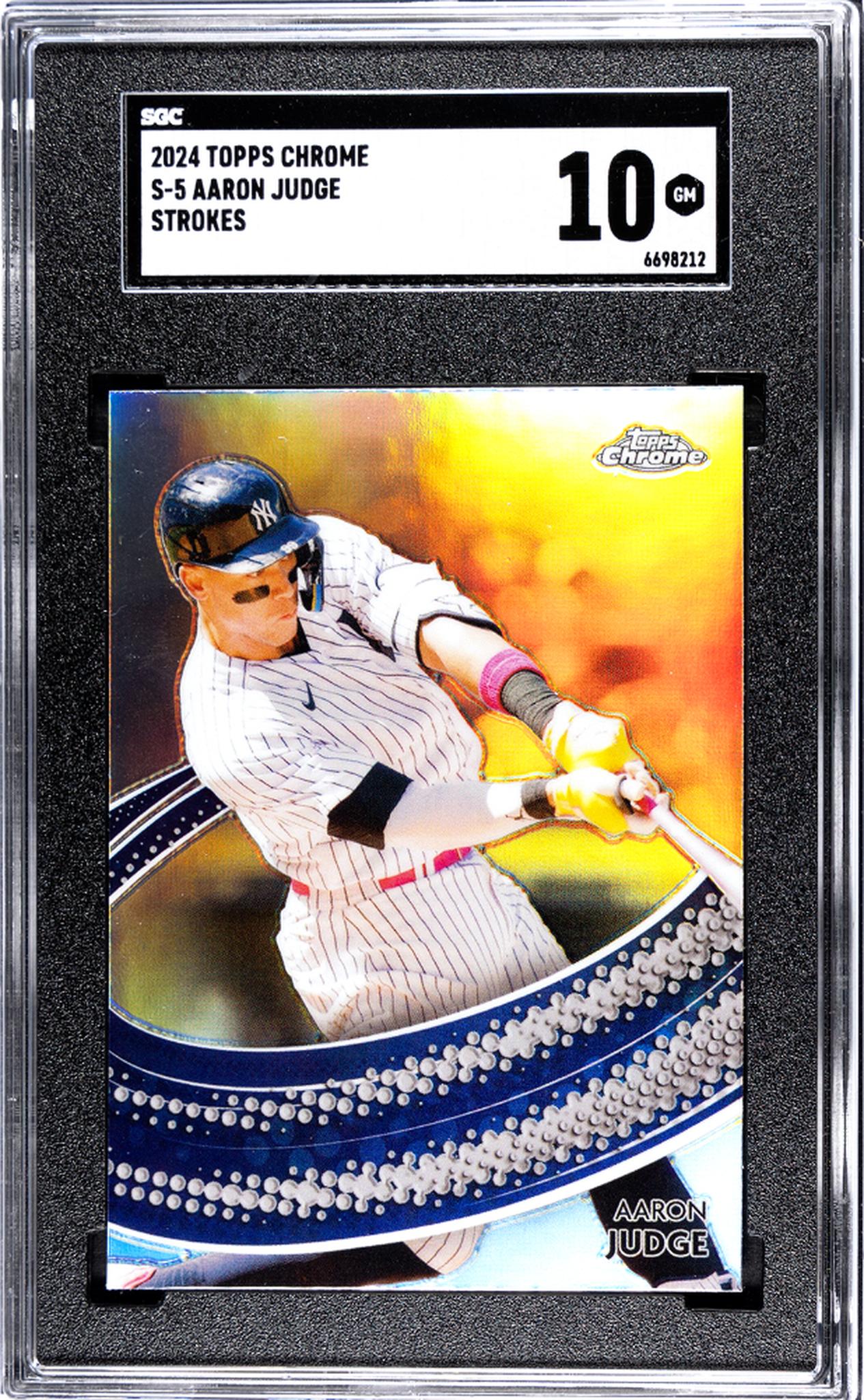 2024 Topps Chrome Strokes Aaron Judge #S-5 SGC 10
