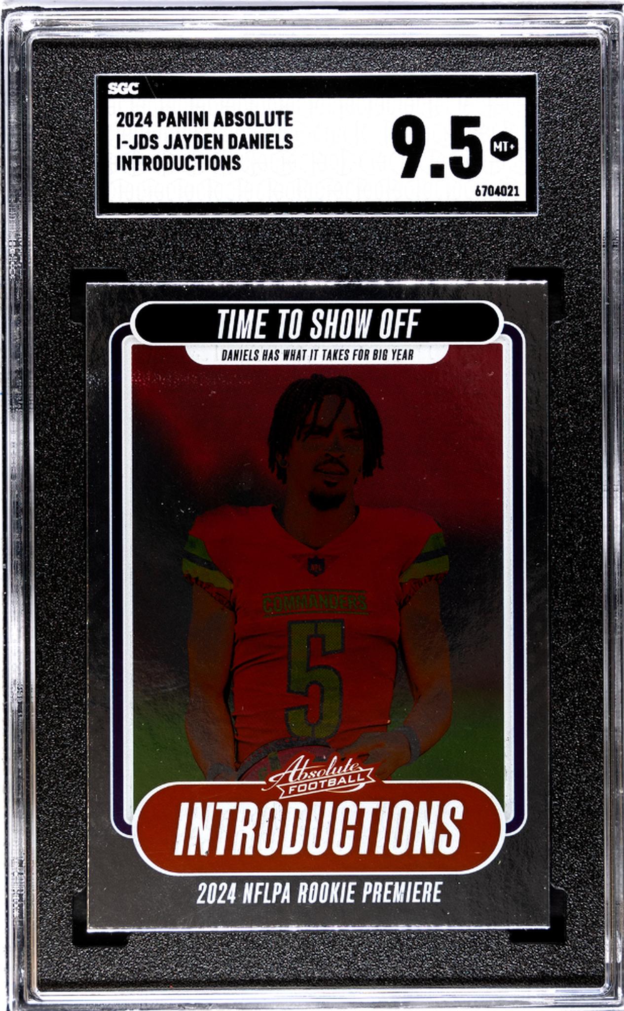 2024 Panini Absolute #I-JDS Jayden Daniels Introductions SGC 9.5