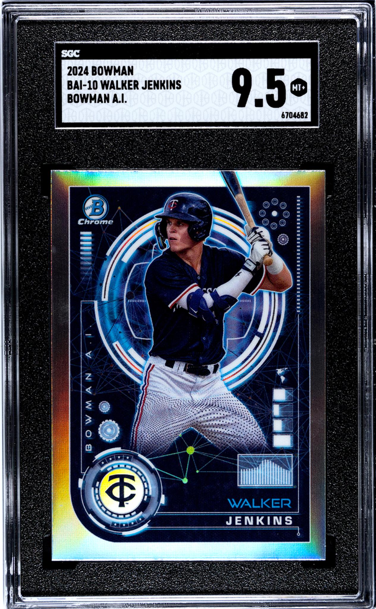 2024 Bowman Chrome Walker Jenkins #BAI-10 SGC 9.5