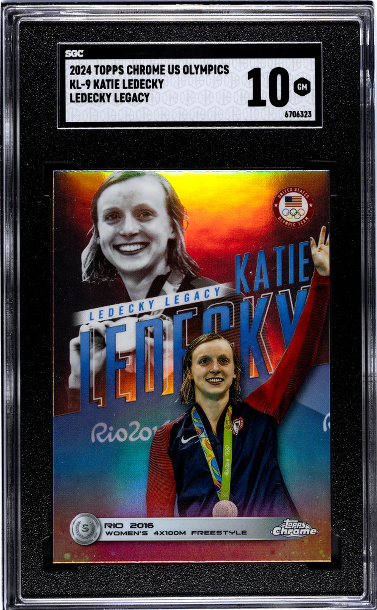 2024 Topps Chrome #KL-9 Katie Ledecky Legacy SGC 10