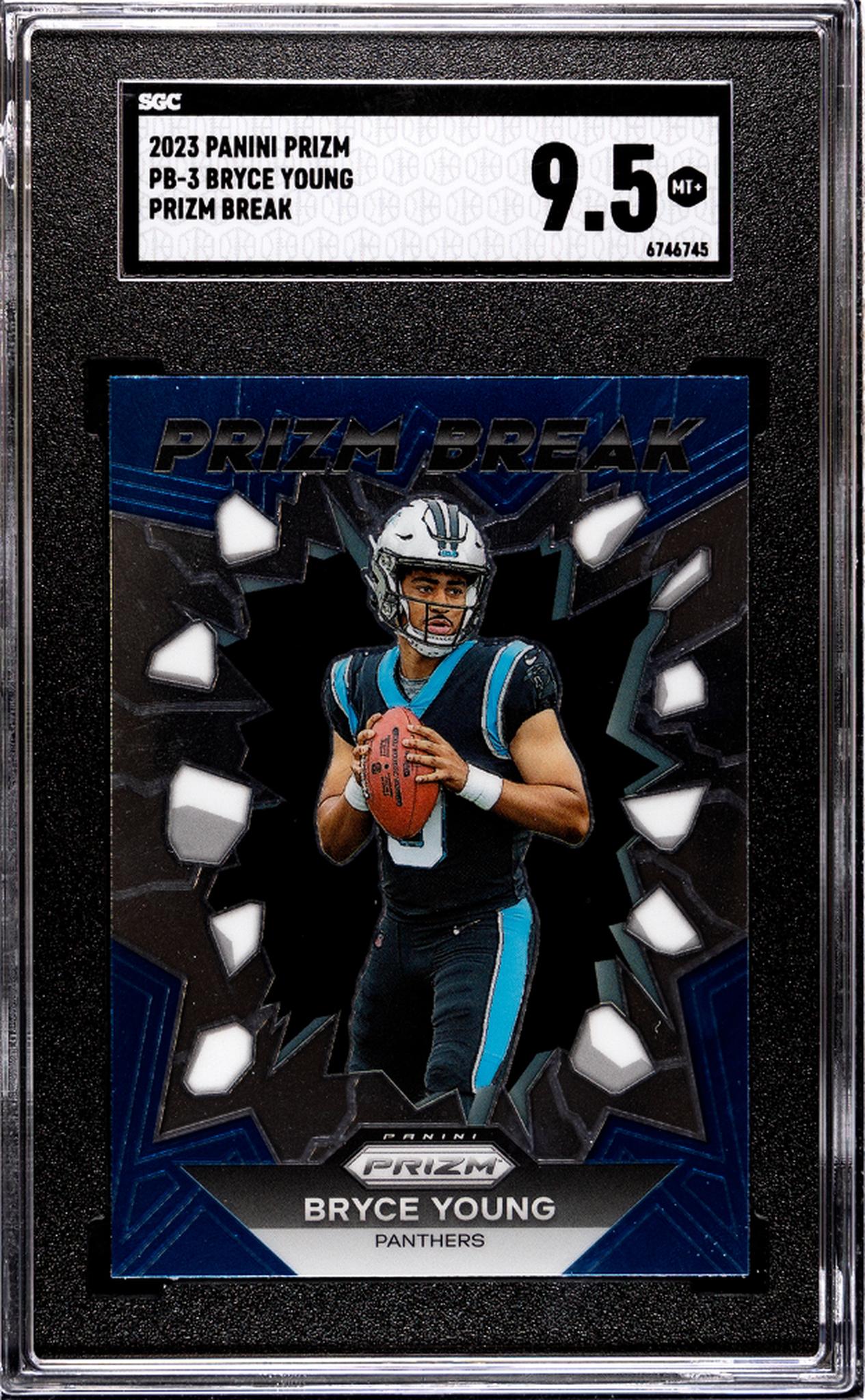 2023 Panini Prizm #PB-3 Bryce Young Prizm Break Rookie  SGC 9.5