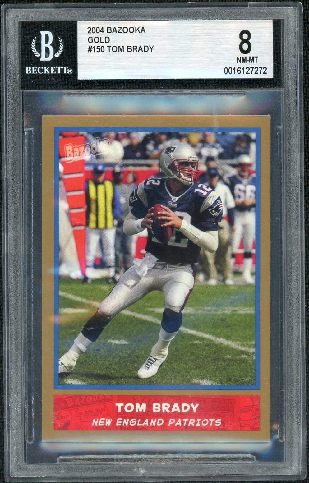 2004 Bazooka #150 Tom Brady Gold