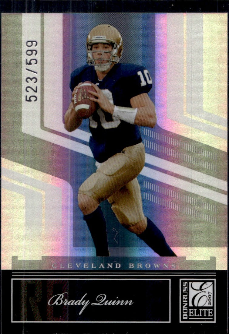 2007 Donruss Elite Rookie /599 #113 Brady Quinn