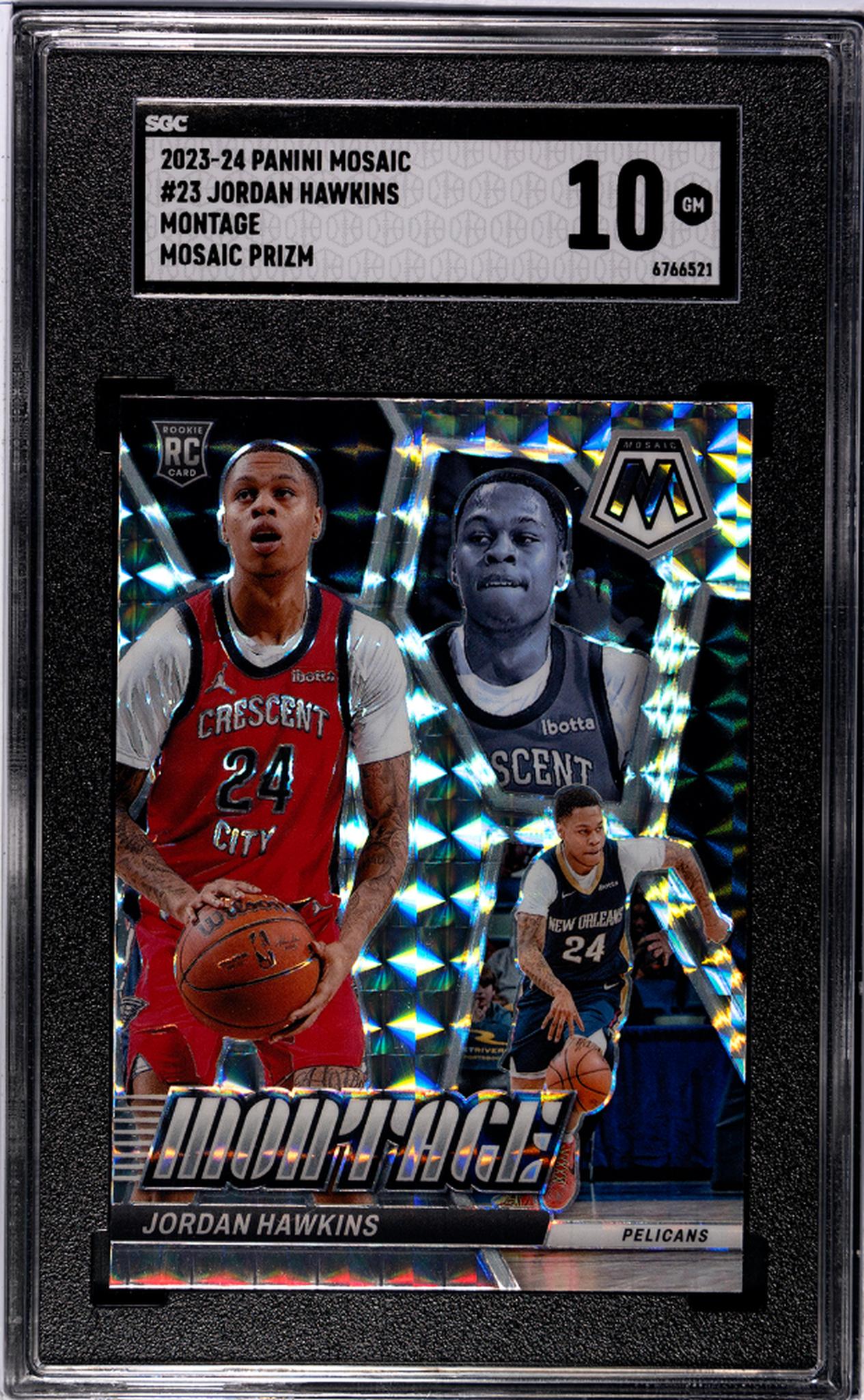 2023 Mosaic #23 Jordan Hawkins Montage SGC 10