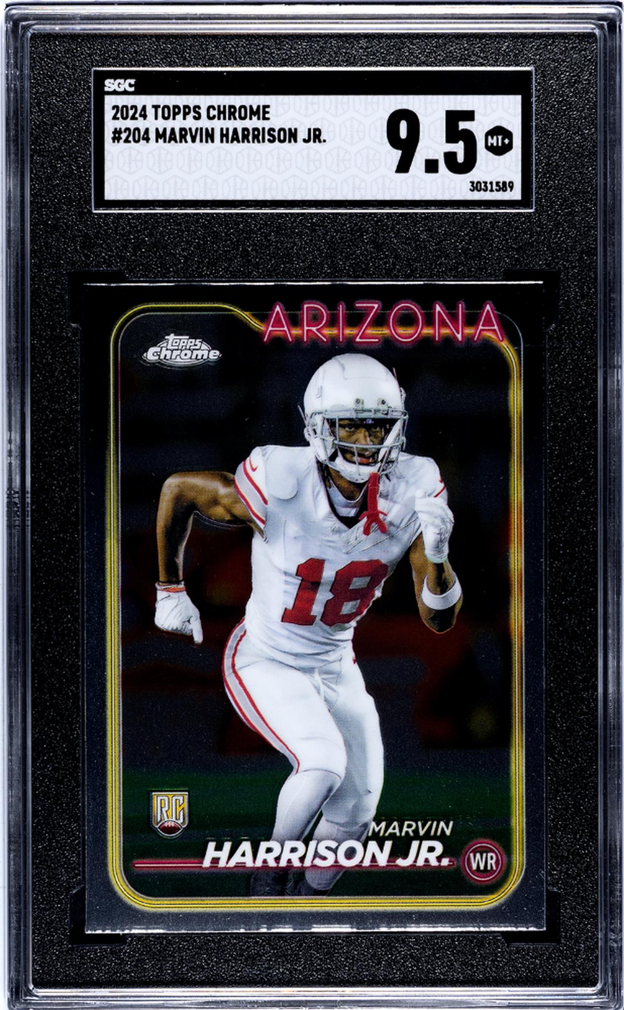 2024 Topps Chrome Marvin Harrison Jr. #204 RC SGC 9.5
