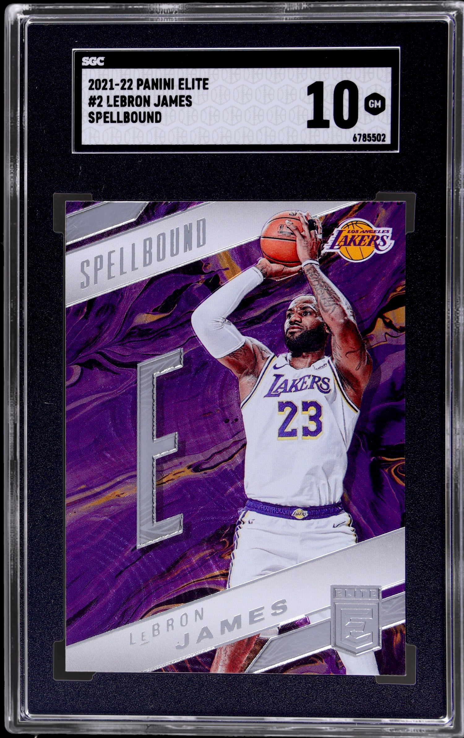 2021-22 Panini Elite Spellbound LeBron James #2 SGC 10
