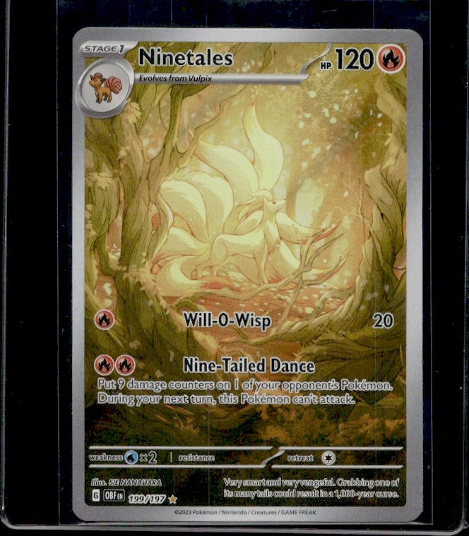 2023 Pokemon OBF EN #199/197 Ninetales Illustration Rare     