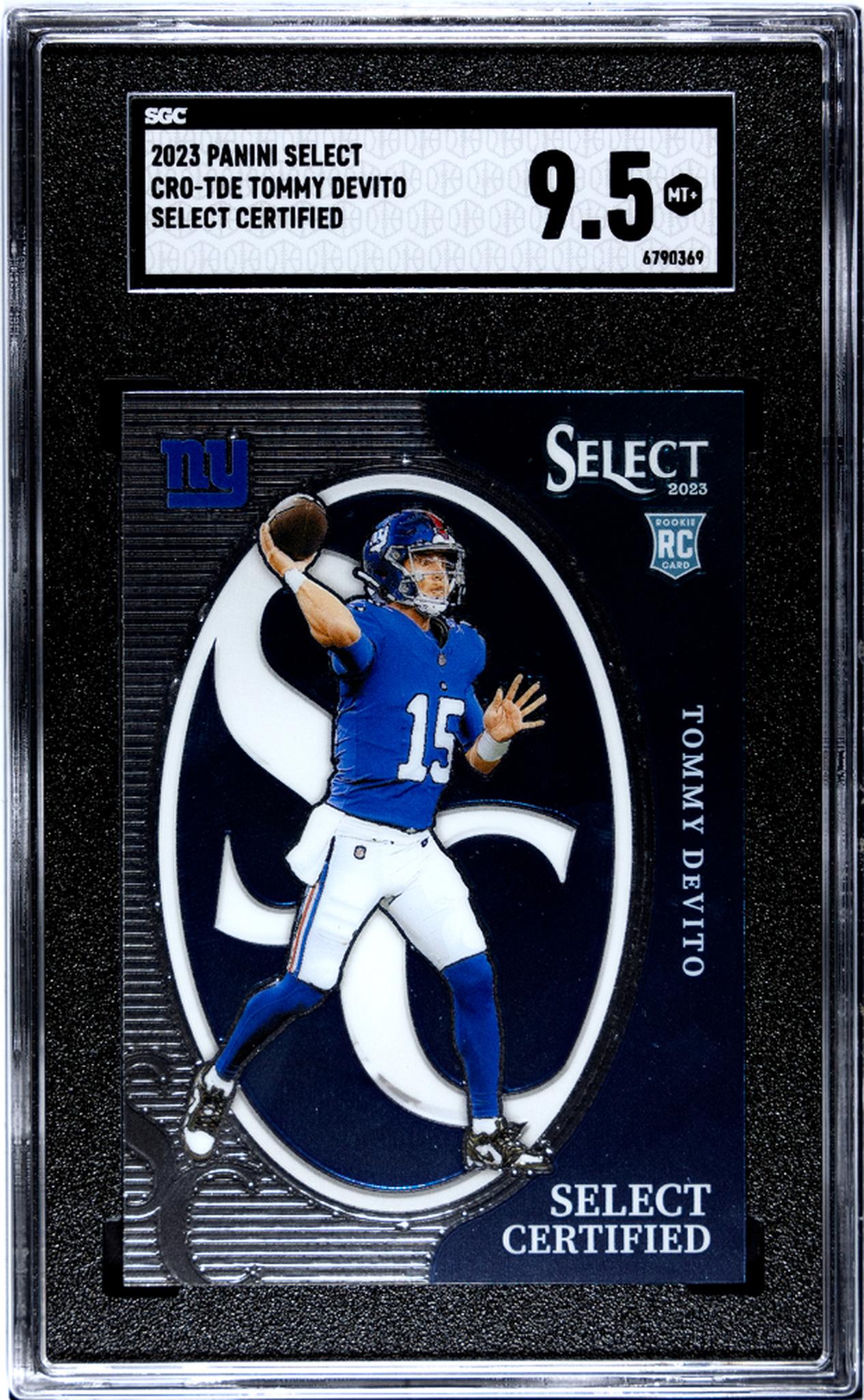 2023 Panini Select #CRO-TDE Tommy Devito Select Certified SGC 9.5