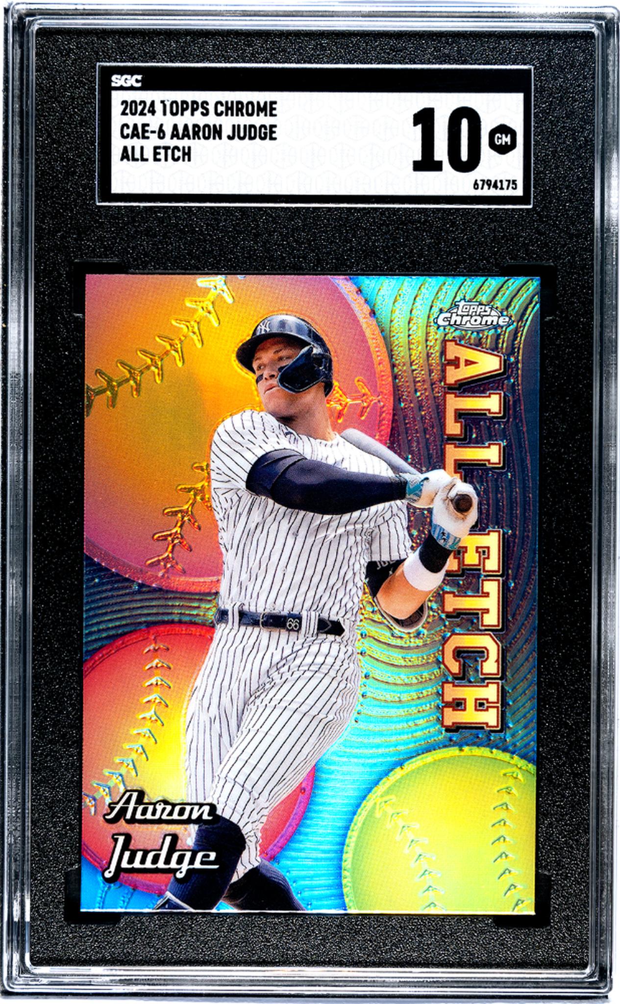 2024 Topps Chrome #CAE-6 Aaron Judge All Etch SGC 10