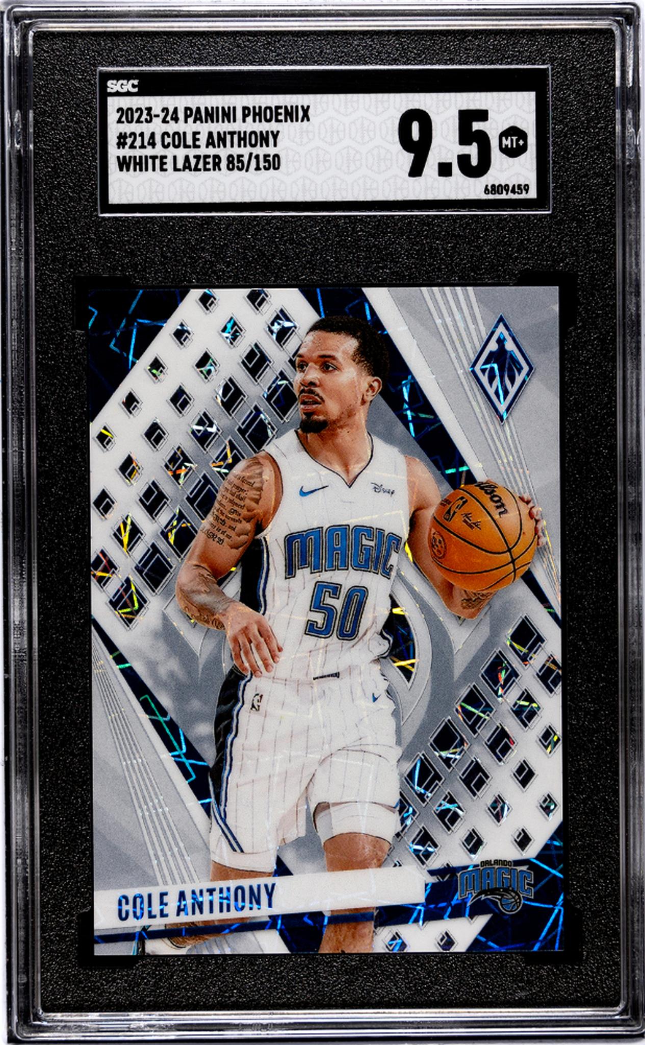 2023-24 Panini Phoenix #214 Cole Anthony White Lazer 85/150 SGC 9.5