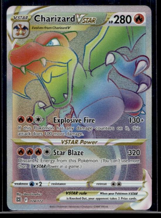 2022 Pokemon SWSH Brilliant Stars #174/172 Charizard VSTAR Secret