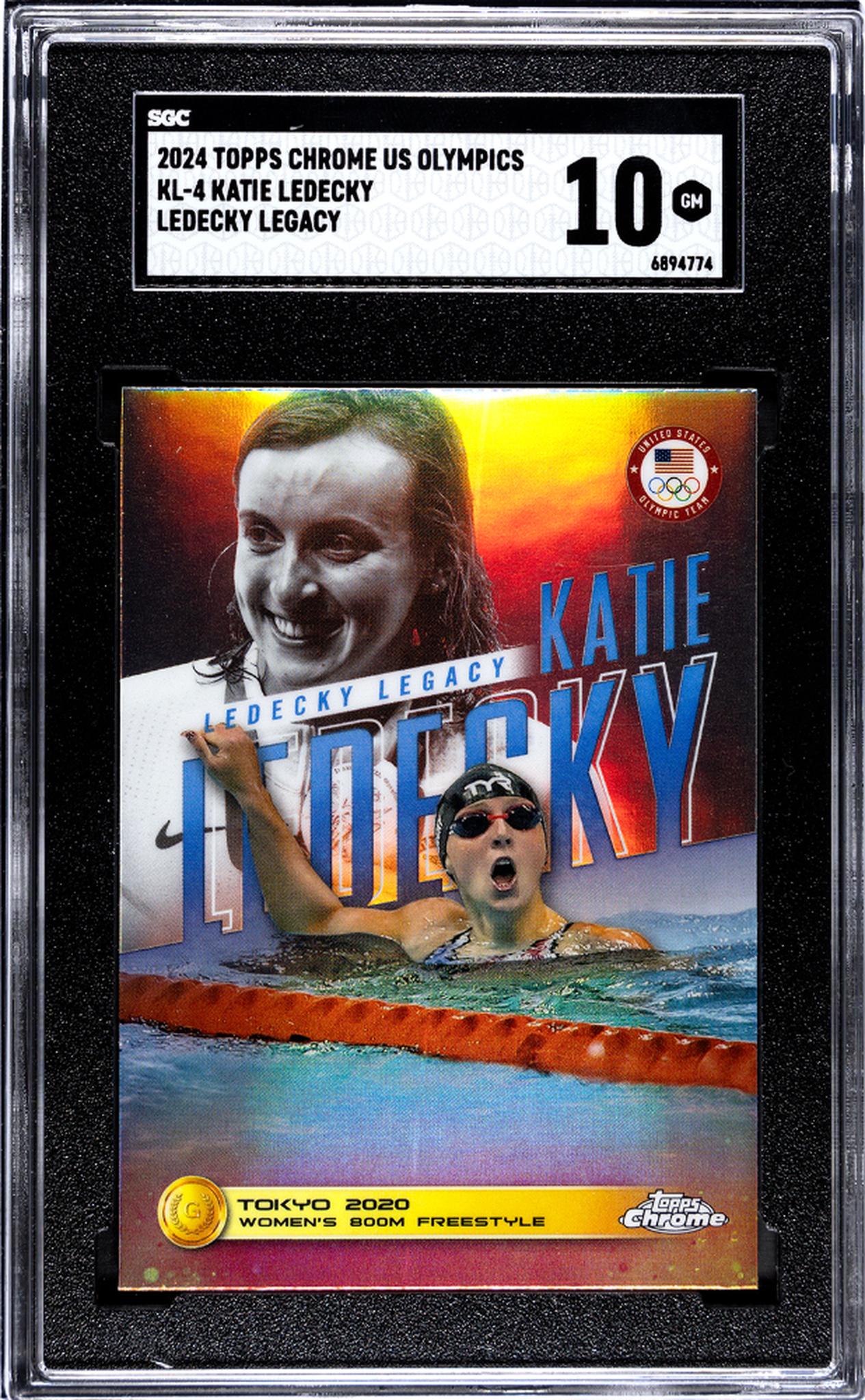 2024 Topps Chrome #KL-4 Katie Ledecky Legacy SGC 10