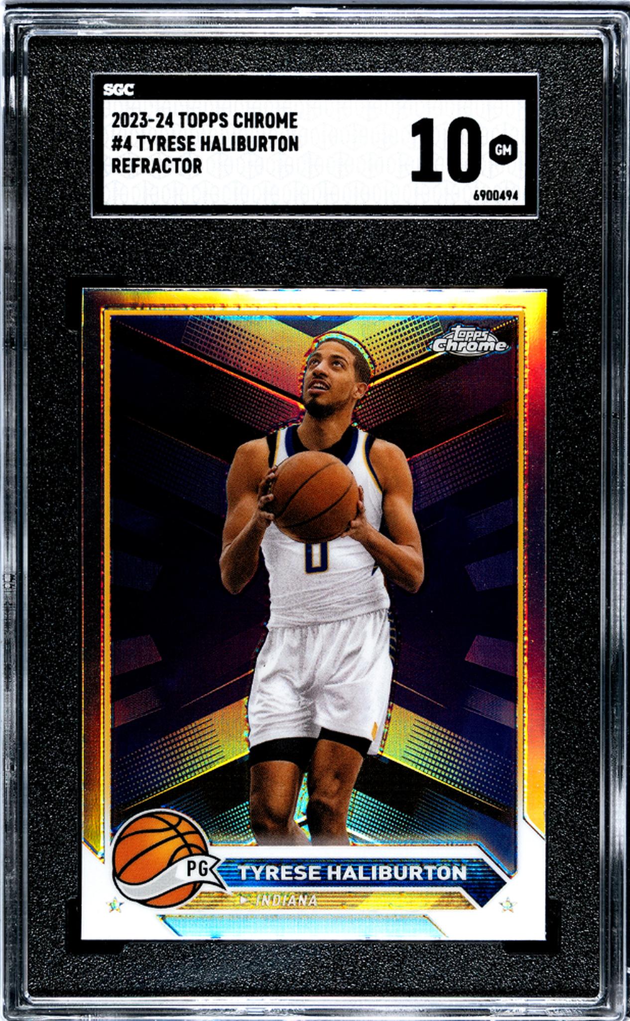 2023-24 Topps Chrome #4 Tyrese Haliburton Ref. SGC 10
