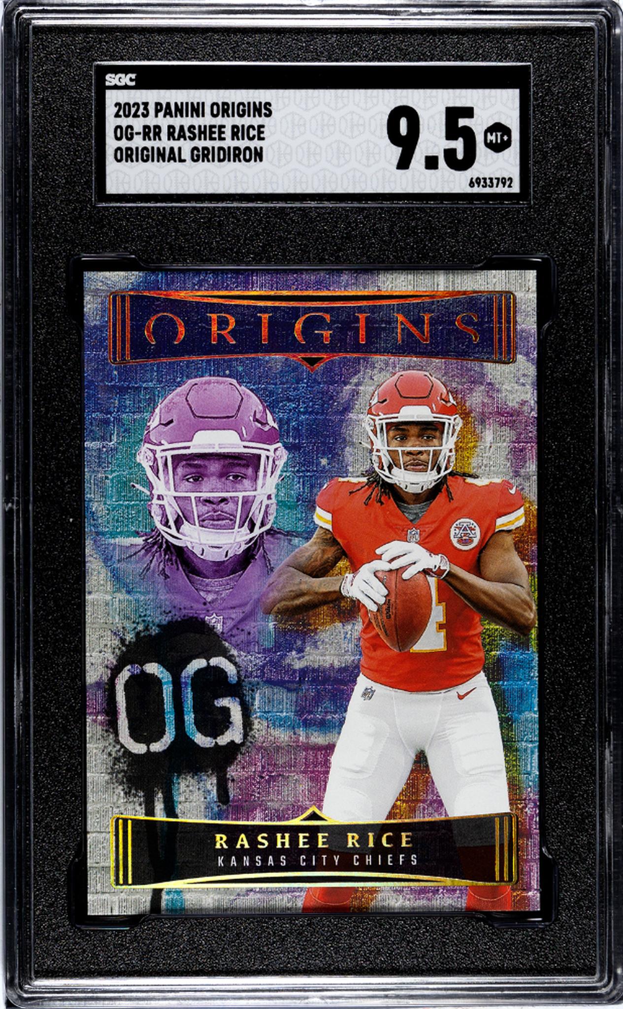 2023 Panini Origins Original Gridiron Rashee Rice #OG-RR SGC 9.5
