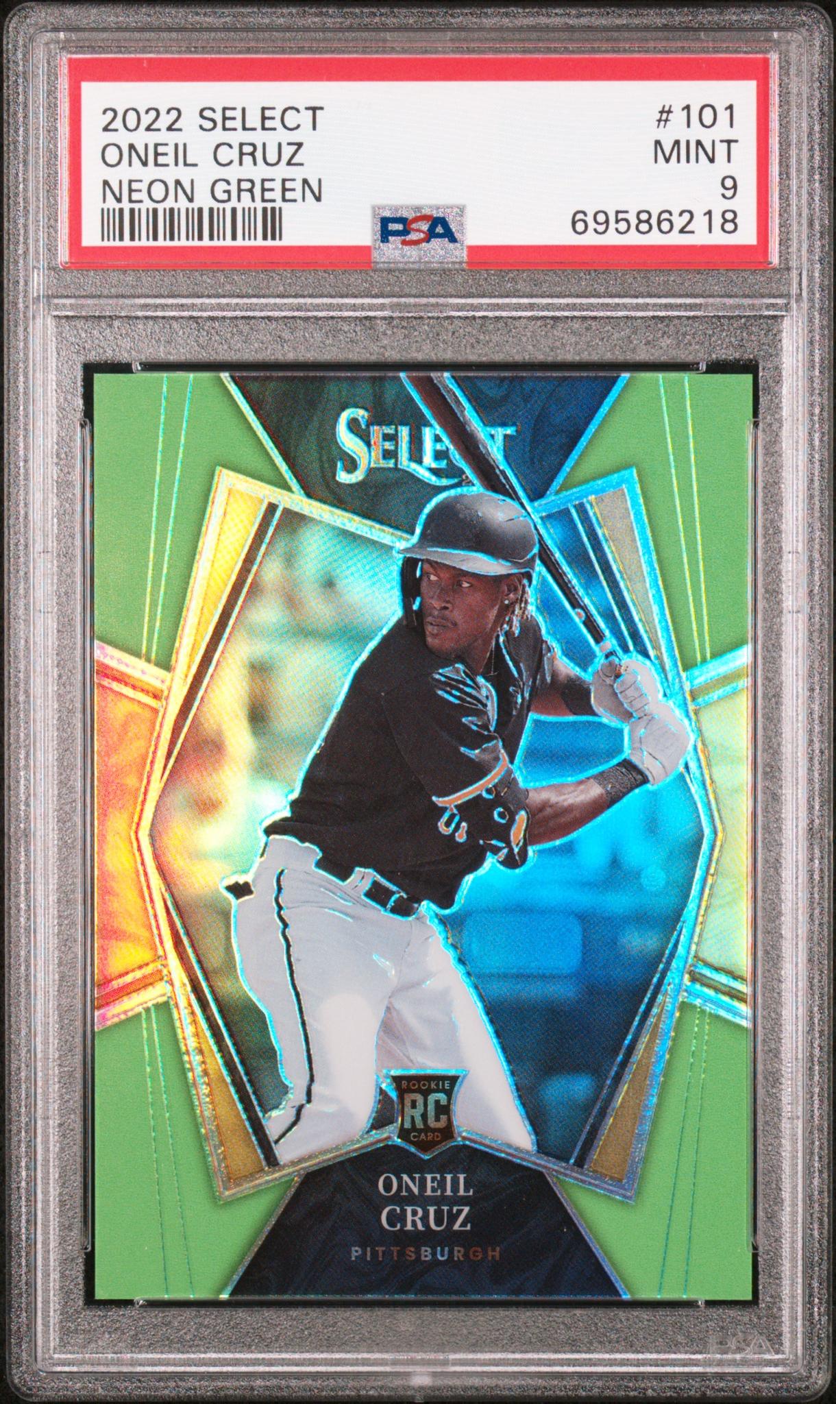 2022 Select #101 Oneil Cruz Premier Level /99 PSA 9