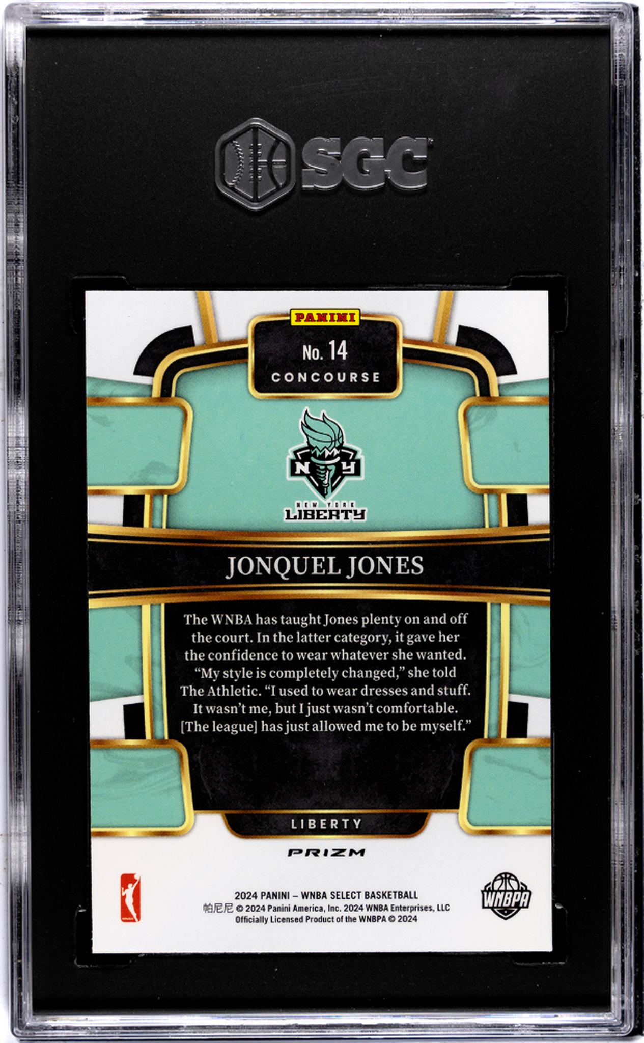 2024 Panini Select Flash Prizm Jonquel Jones #14 SGC 9