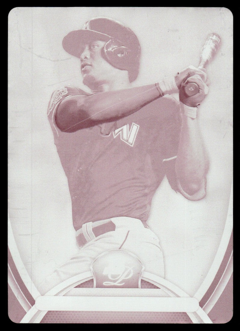 2013 Bowman Platinum 35 Giancarlo Stanton Magenta Printing Plate 1/1 Miami Marlins