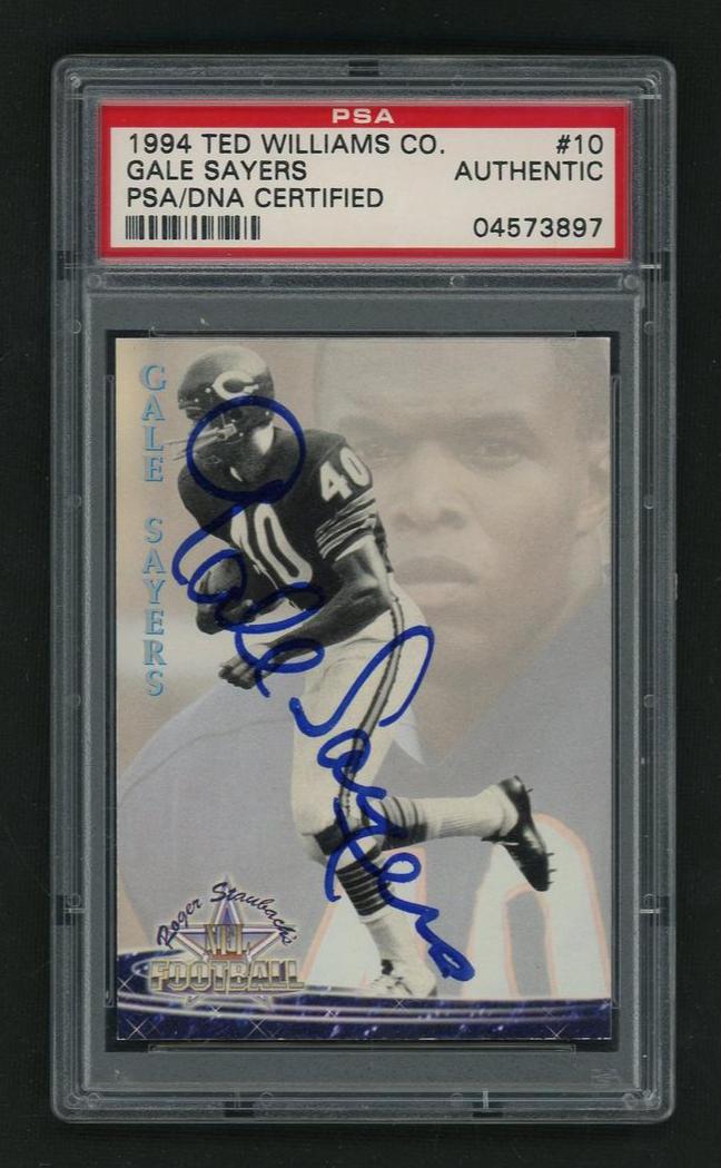 1994 Ted Williams Gale Sayers #10 PSA 0